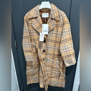 NWT Petite Studio Christie Wool long coat size XS